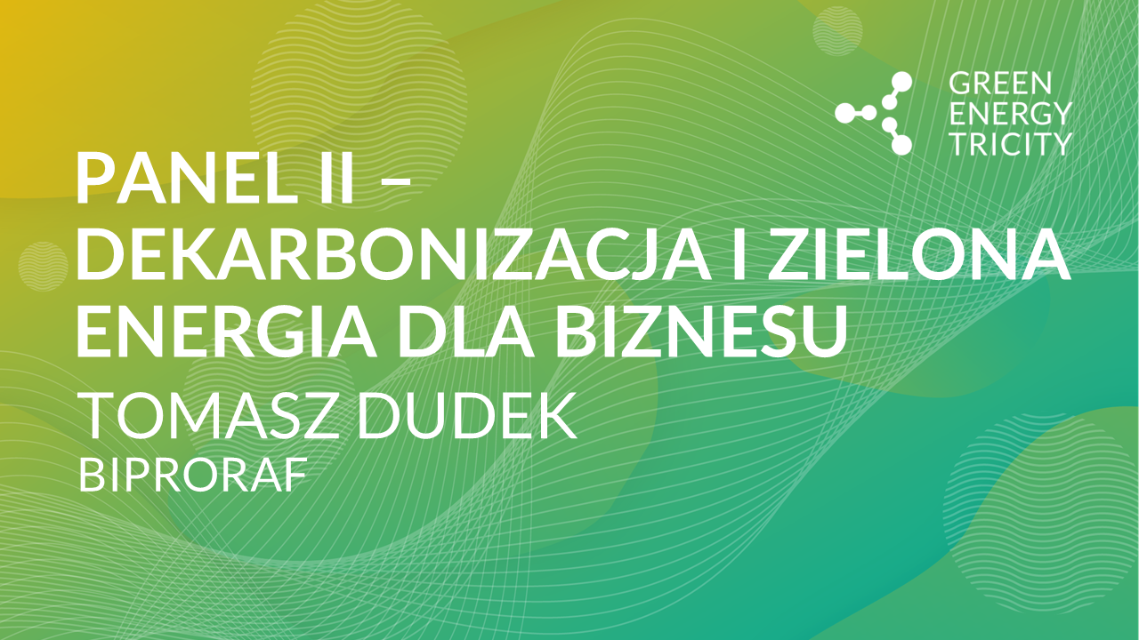 PANEL II - DEKARBONIZACJA I ZIELONA ENERGIA DLA BIZNESU